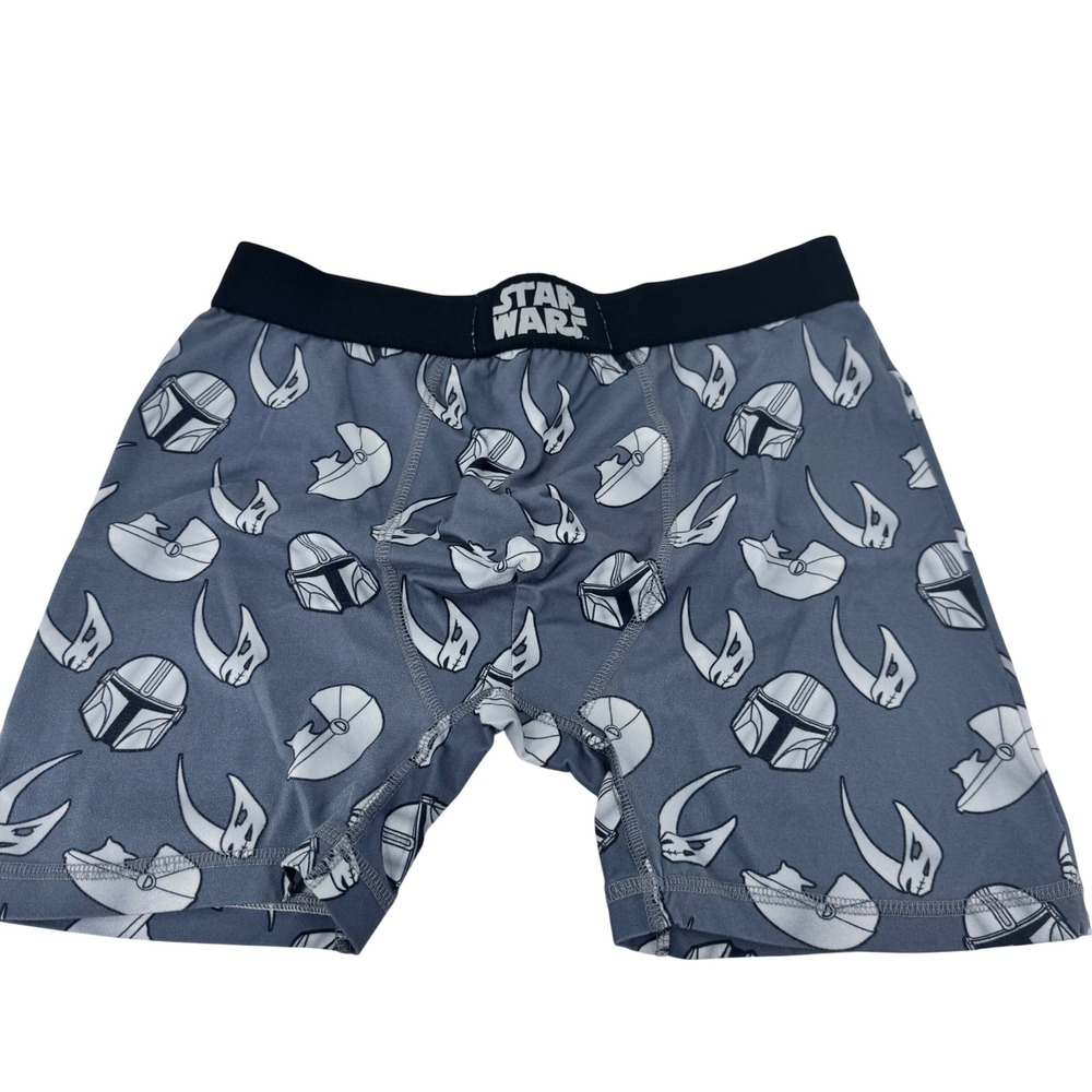 Star Wars Mandalorian Boxer Briefs‎ Men's Size S Gray Graphic Print